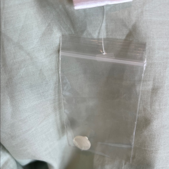 Spartina 449 Pastel Green Cotton Print Dress Ruffle Hem Tie Belt Sleeveless New - Picture 14 of 14